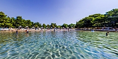 Holiday village with a sandy beach