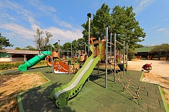 Holiday village with a sandy beach