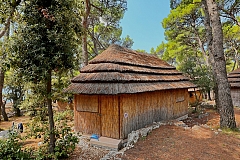 Holiday village with a sandy beach