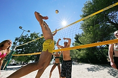 Holiday village with a sandy beach